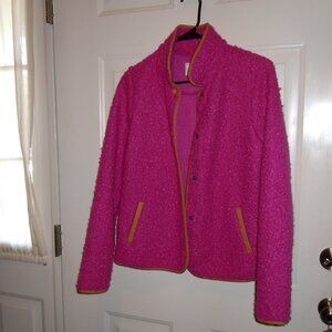 CHARTER CLUB PINK/FUCHSIA SNAP FRONT CARDIGAN / LIGHT JACKET SZ XS